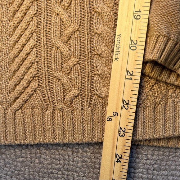Coldwater Creek Shawl Collar Cable Knit Cozy Sweater Sz M 10-12 Classic - Picture 5 of 7
